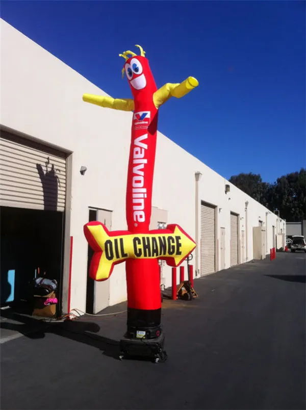 Надувной воздушный танцор с одной ножкой и стрелой 5 м для рекламы настольный