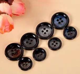 

2017 Botones Scrapbook Arrival Decorative Buttons 100 Pcs Black Light 15mm&20mm Suit Men Clothing Or Trench Coat Button Materia