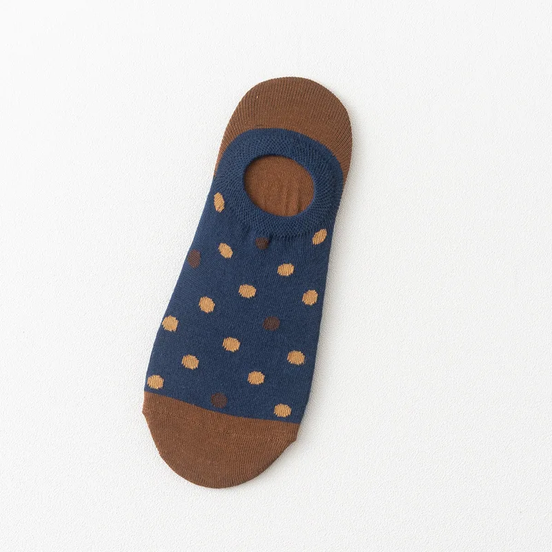Coffee dot Носки в упаковке, женские хлопковые невидимые носки-башмачки, пара летних мужских носков, короткие женские носки, креативные уличные носки с принтом kawaii - Цвет: Coffee dot