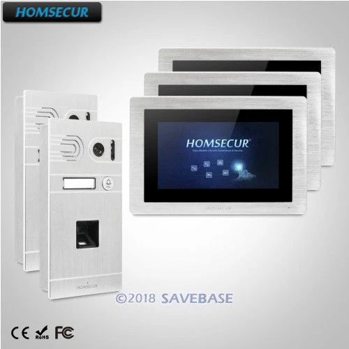HOMSECUR 7 &quotСвободные Руки Видеодомофон Система+ алюминиевый сплав Камера: BC061 S