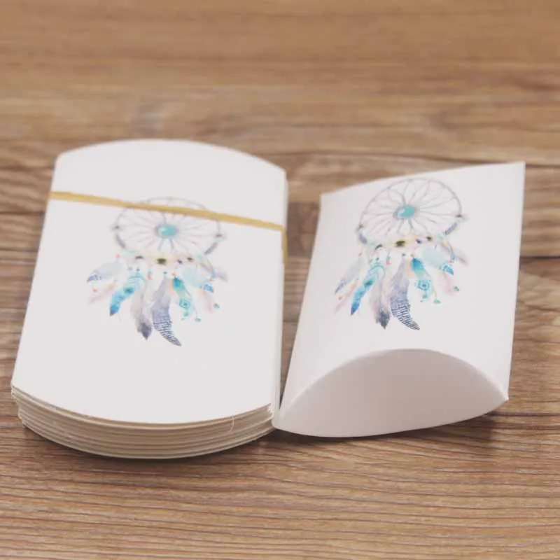 20 шт./лот подарочная упаковка коробка для подушек сделай сам спасибо Цветочный