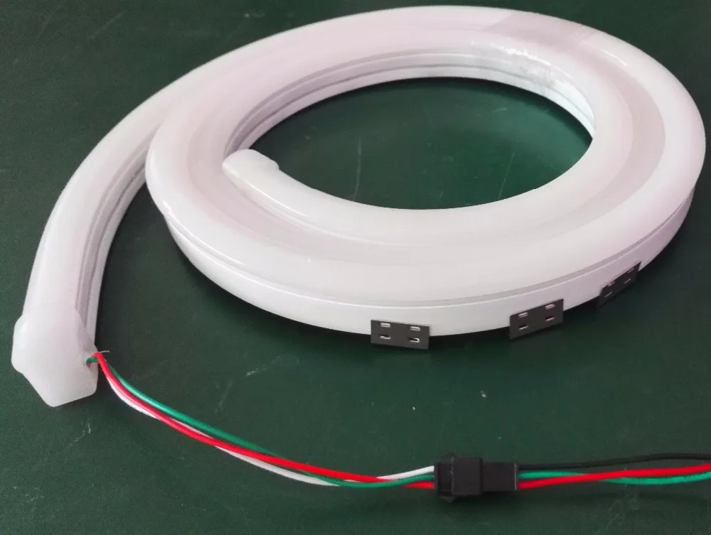 3 м/рулон DC24V GS8206 IC(аналог WS2811 IC) 60 светодиодный s/m(10 пикселей/м; 6 светодиодный s как один пиксель) светодиодный цифровой полосы; IP33; неоновый Тип