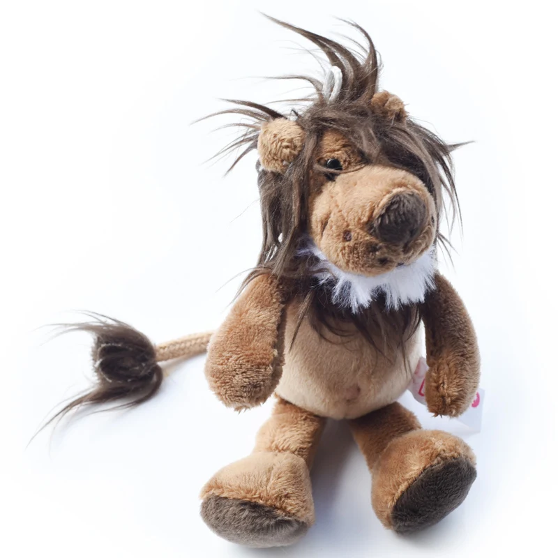 15 см Серия животных из джунглей плюшевая игрушка слон кукла Лев тигр обезьяна