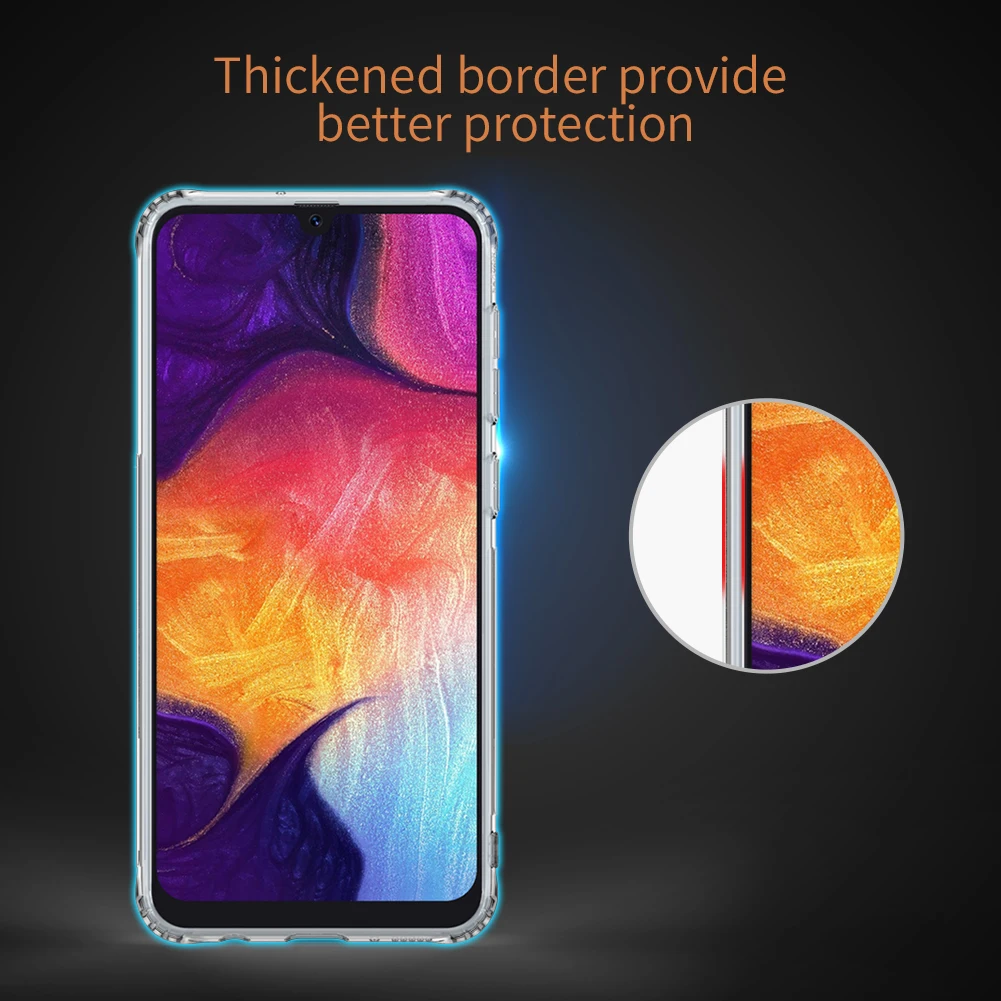 TPU чехол для samsung Galaxy A30 A50 A70 A50S A30S Nillkin натуральный прозрачный мягкий Кремний Мягкий чехол для samsung Galaxy A50 чехол