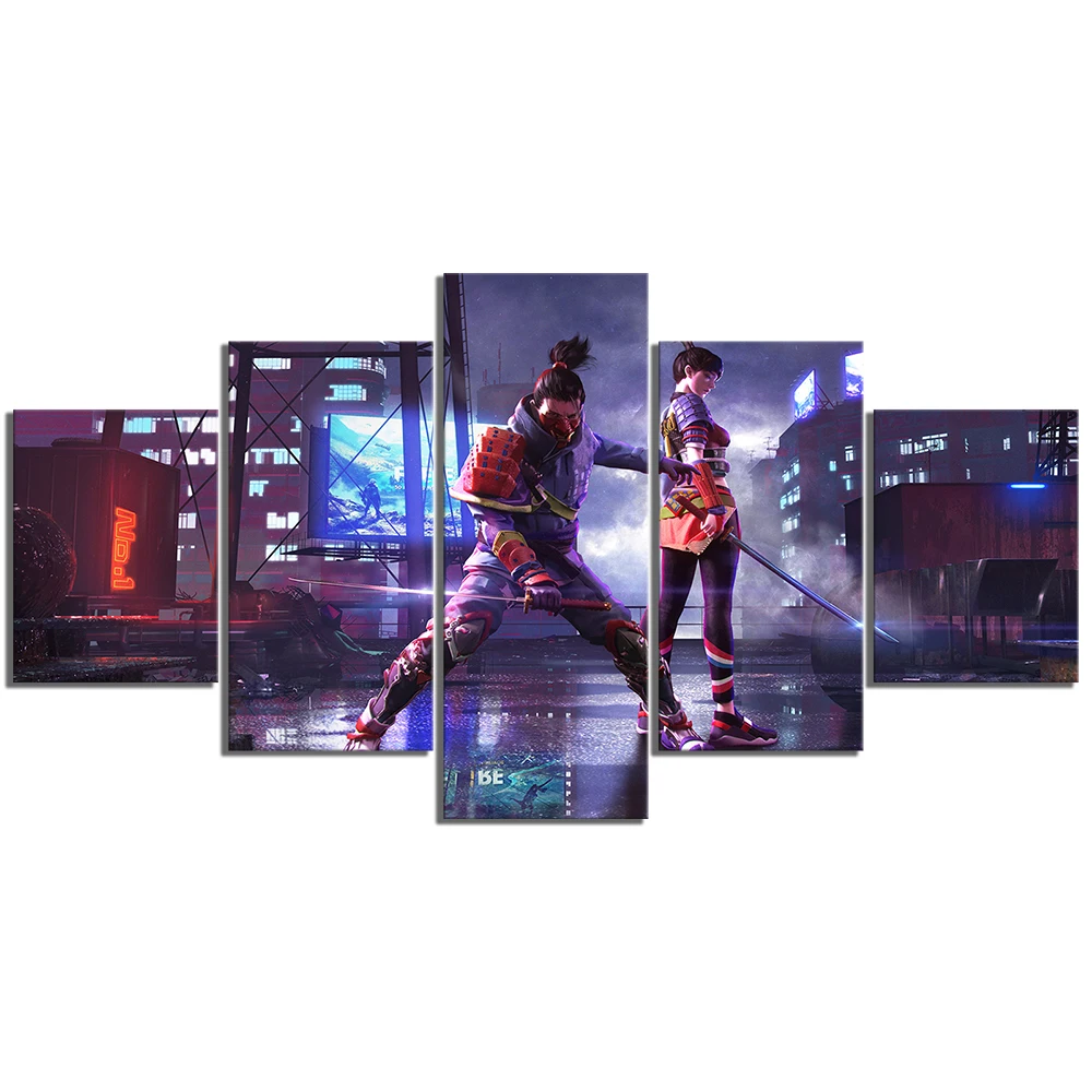 Постер для игр Garena Free Fire художественные картины 5 шт. видеоигр Battlegrounds настенные