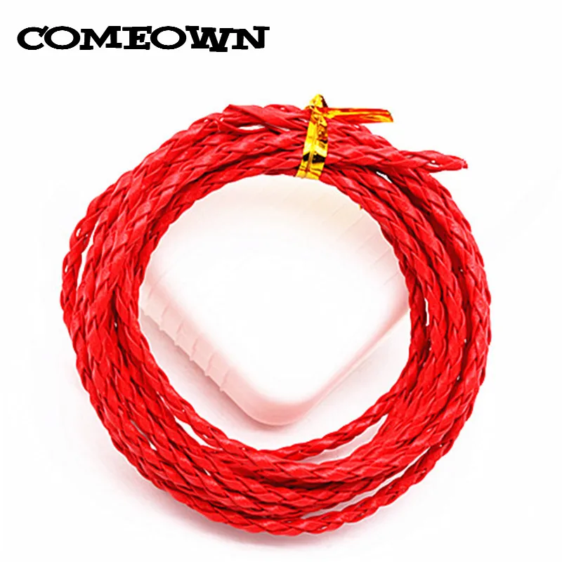 Круглый Плетеный кожаный шнур COMEOWN 5 м 3 мм разноцветные кожаные нити веревка для