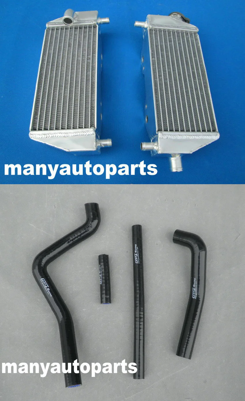 Для Kawasaki KX125 1994 2002/KX250 94 02 95 96 97 98 99 00 01 алюминиевый радиатор и шланг синий|radiator hose|hose