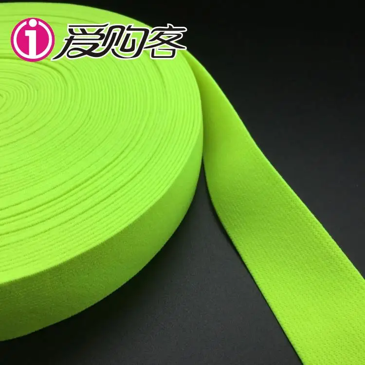 Лента флуоресцентная эластичная для одежды лента зеленая бара осветительная
