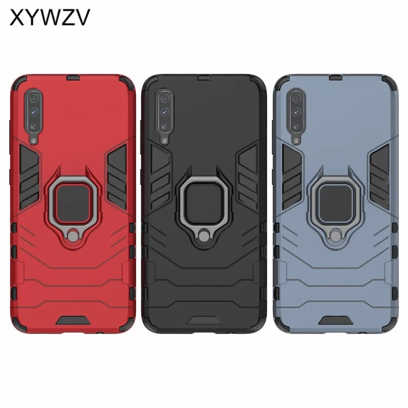 For Samsung Galaxy A70 Case Armor Protect Metal Finger Ring Holder Phone Back Cover |