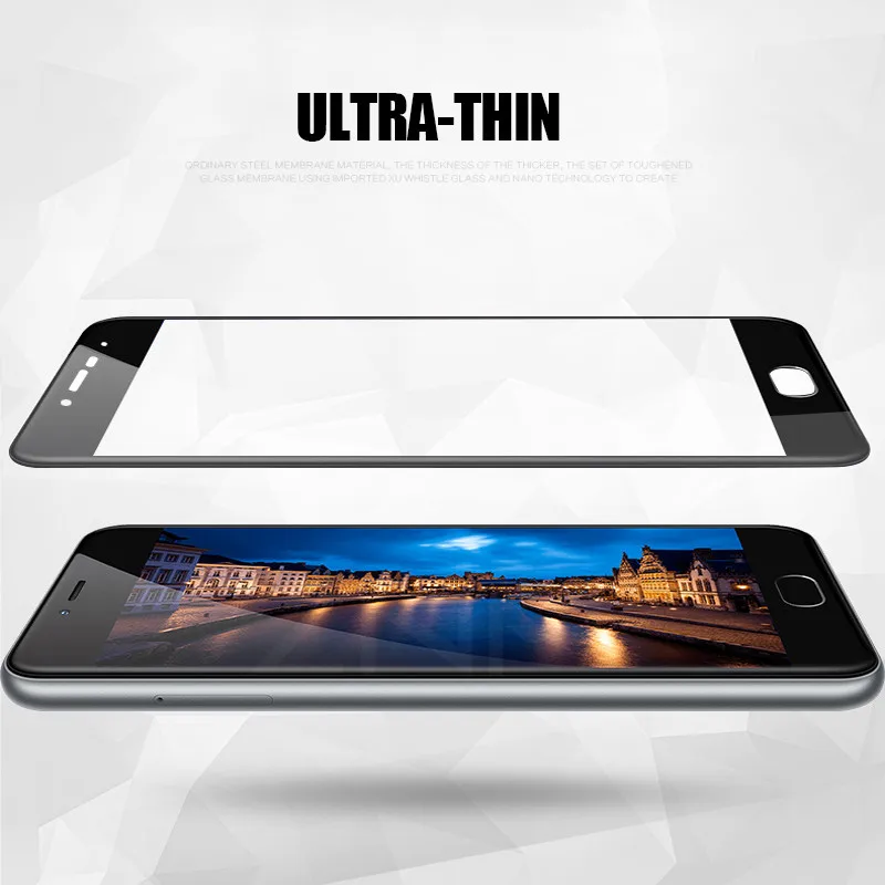 ZNP 3D полное покрытие из закаленного стекла для MEIZU M5S M5 Note M5C MX6 M6 M3 Note M3E Защитная пленка для экрана для Meizu Pro 6 7 Чехол