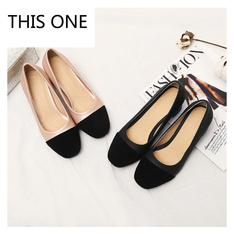 Женские туфли-лодочки с круглым носком на квадратном каблуке 2018 см Размеры 35-43 |