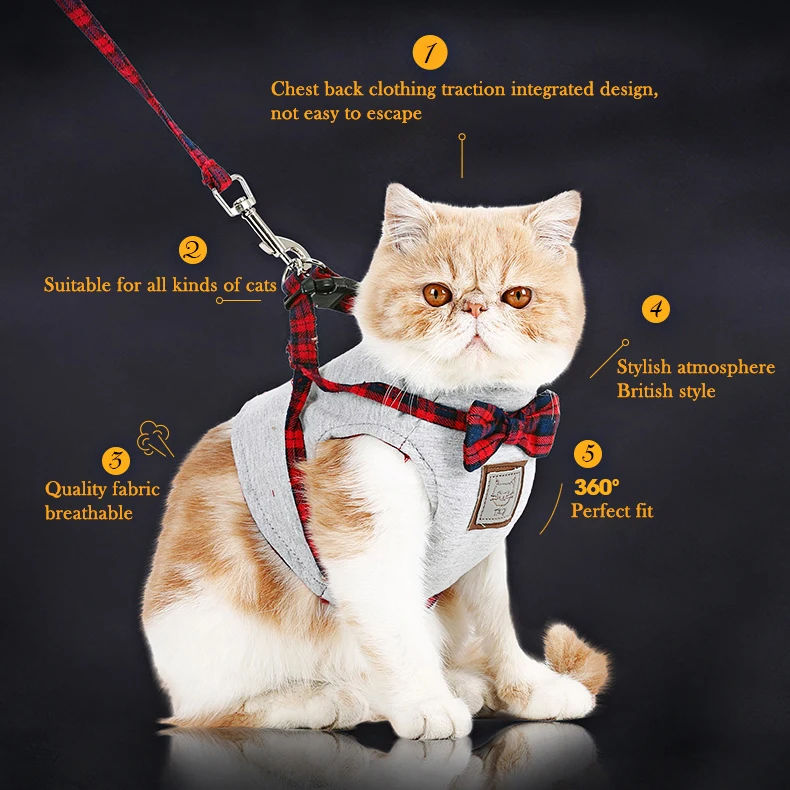 Галстук-бабочка Щенок Ошейник с бантиком и принтом кошечки аксессуары для