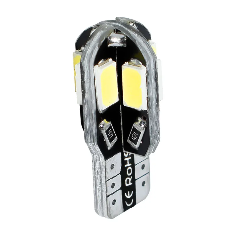 10 шт. автомобисветильник светодиодсветодиодный лампы T10 8SMD 5630 с клиновым