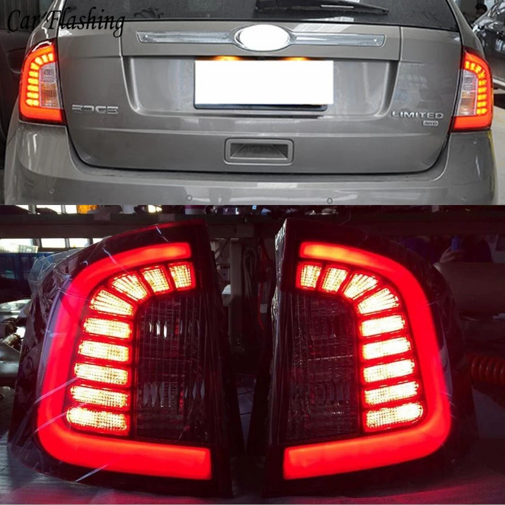 Автомобильный мигающий светодиодный фонарь 2 шт. для ford edge 2011 2012 2013 светодиодный задний фонарь для автомобиля стильный светодиодный фонарь заднего багажника plug and play