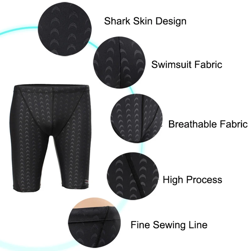Бренд Sharkskin, профессиональные мужские шорты для плавания, водонепроницаемые шорты для соревнований, плавки для тренировок, купальный костюм, трусы, купальные трусы