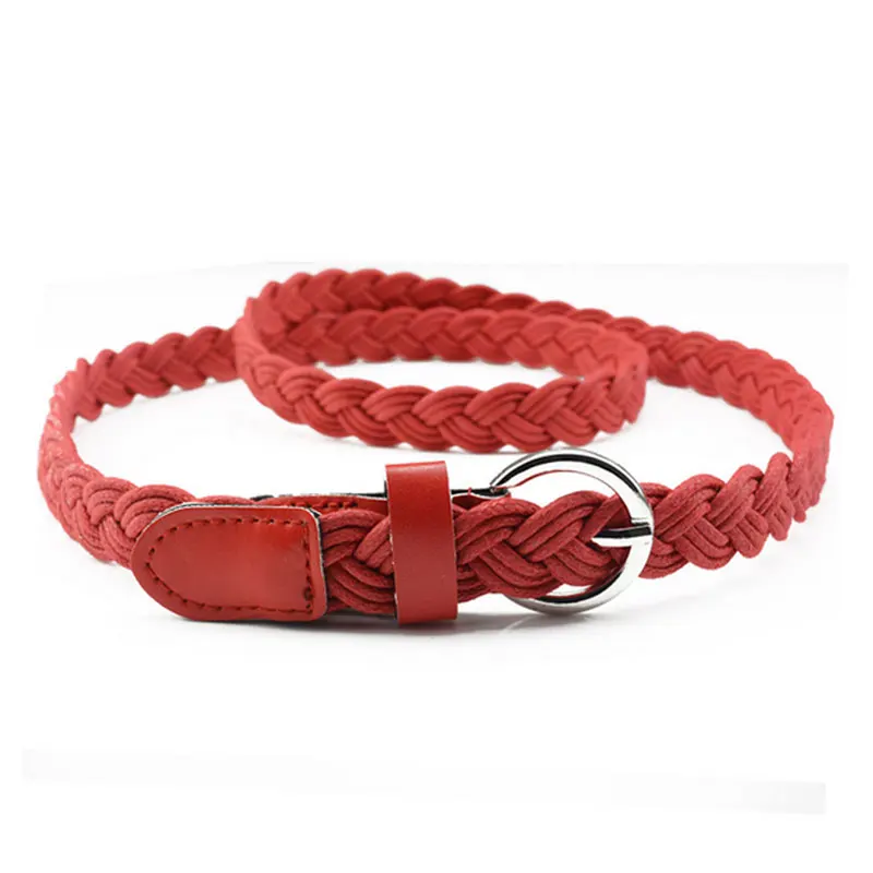 Ремень из искусственной кожи для женщин винтажный пояс пеньковой веревки