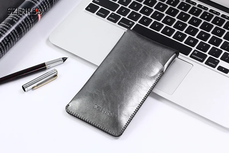 Ультратонкий Сумка Super Slim Винтаж микрофибры кожаный чехол стежка рукавом Чехол