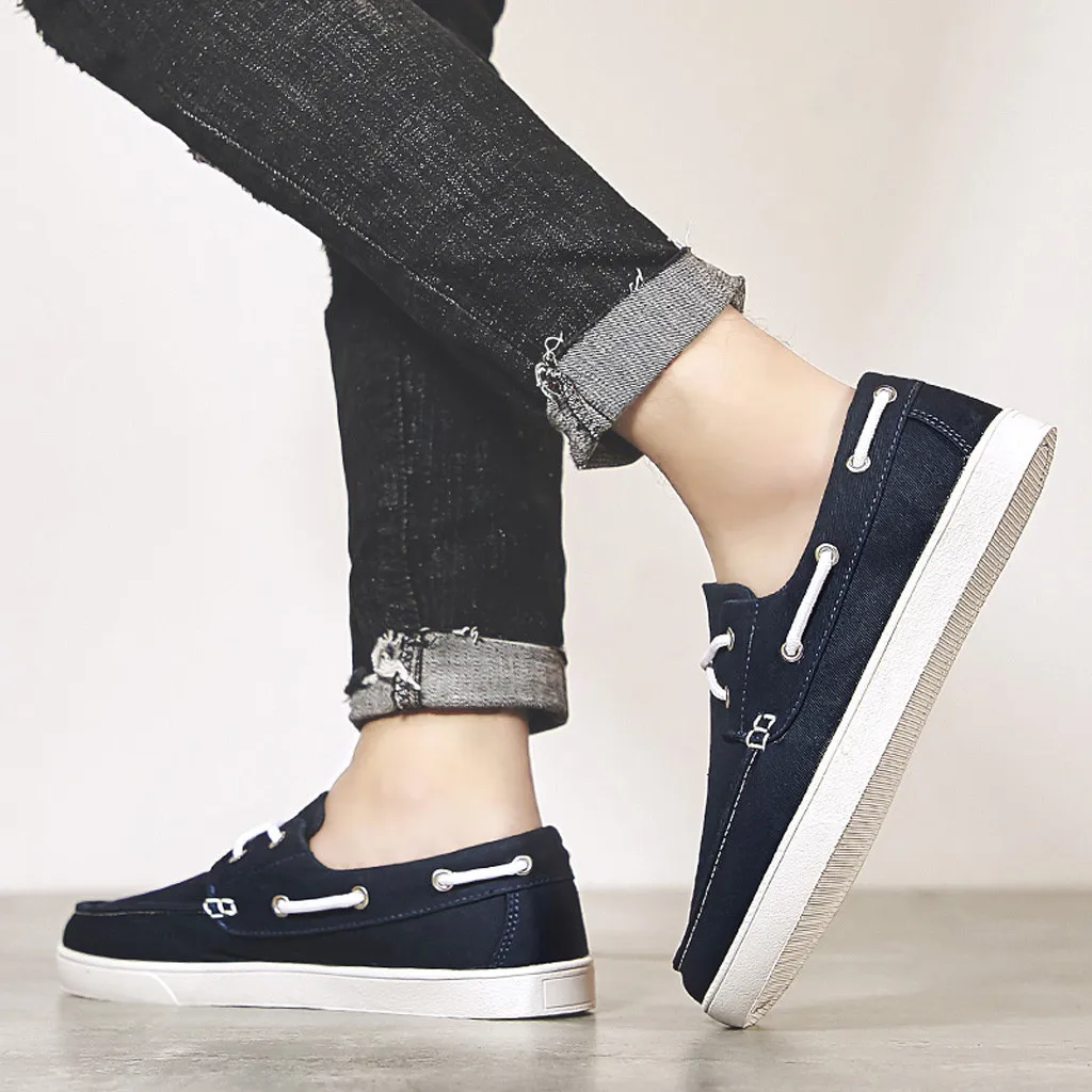 Мужская обувь однотонная парусиновая в горошек легкая модная Уличная стиле