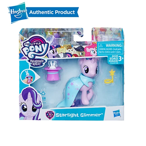 STARLIGHT GLIMMER Hasbro My Little Pony школа дружбы Рарити звездный свет проблеск Эпплджек Коллекционная Фигурка модель для детей Подарки кукла - Цвет: STARLIGHT GLIMMER