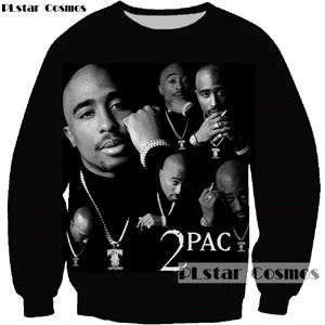 color as the picture PLstar Cosmos новые модные 3d толстовки рэпер певец коллаж печати толстовки Biggie/2pac Тупак повседневные пуловеры, спортивная одежда - Цвет: color as the picture