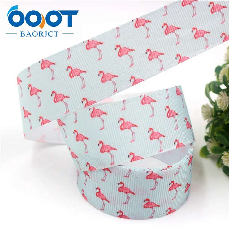 OOOT BAORJCT 178111 25 мм 10 ярдов/лот страусиных лент Термотрансферная печать grosgrain Свадебные аксессуары материал "сделай сам" - Цвет: 5