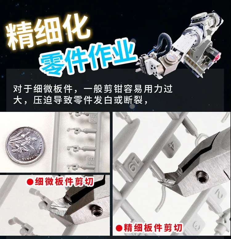 Инструменты для моделирования Gundam ультратонкие плоскогубцы с одним лезвием и