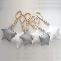 baby bedding accessories stars wooden beads strings toys accessories baby bedding sets baby bed room crib tent decor ornaments