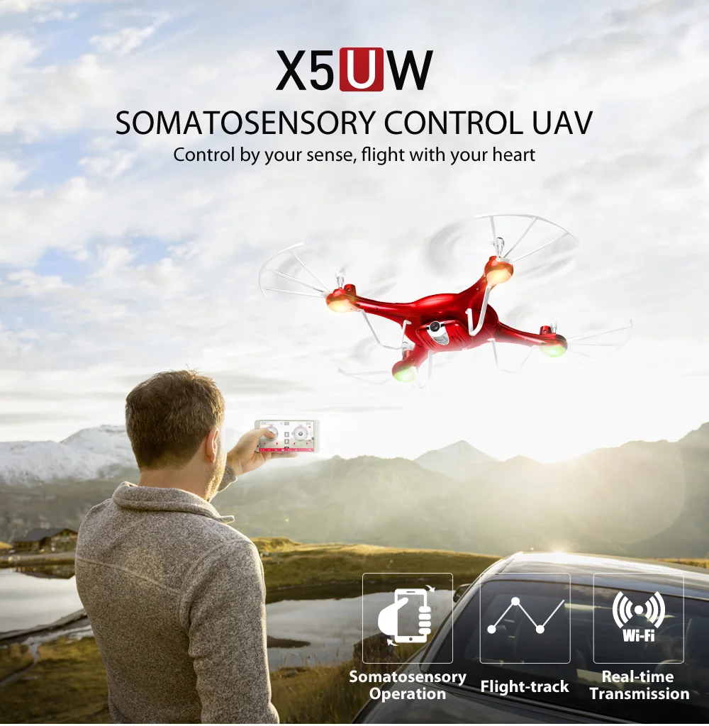 Квадрокоптер SYMA X5UW 6 осей 4 канала 720 ГГц|drone with|drone with wifiuav drone |