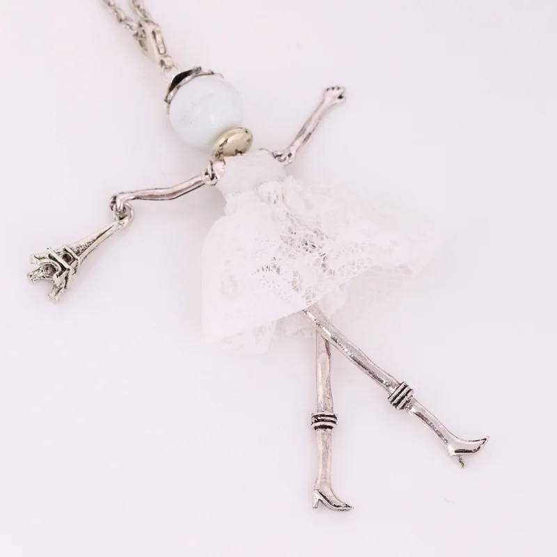 Бесплатная доставка милый длинный чокер винтажная сетка большое ожерелье для