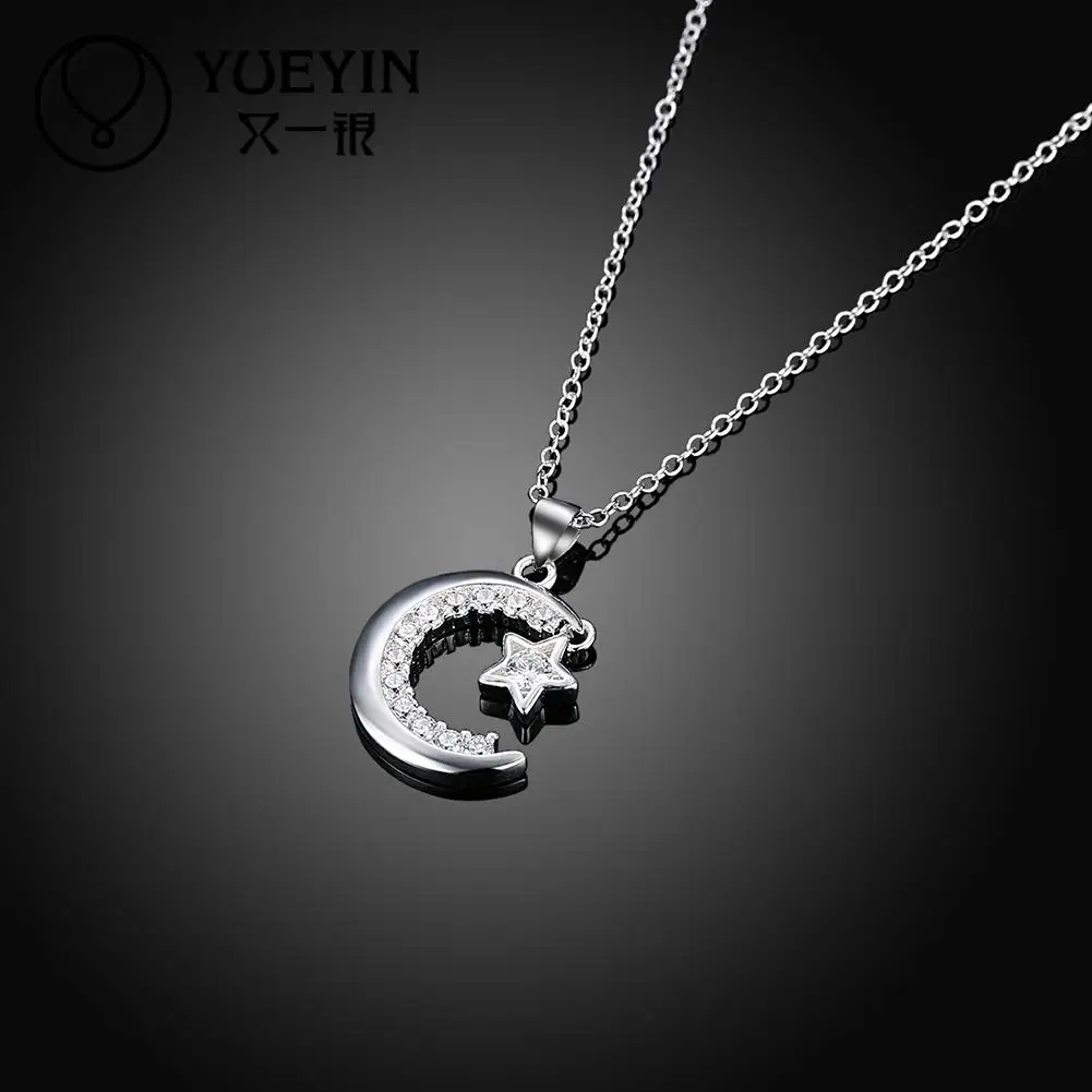 Посеребренная Подвеска Ожерелье для женщин обручальное ювелирное изделие чокер