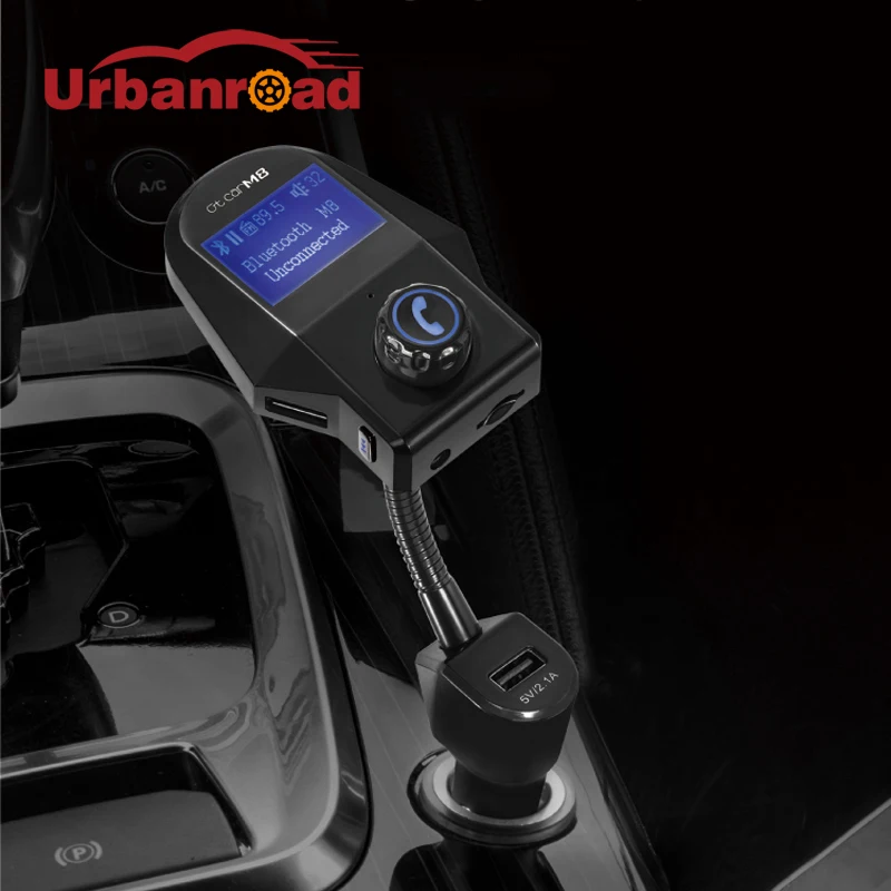 Беспроводной автомобильный комплект Urban road Bluetooth Aux fm передатчик USB mp3 плеер tf