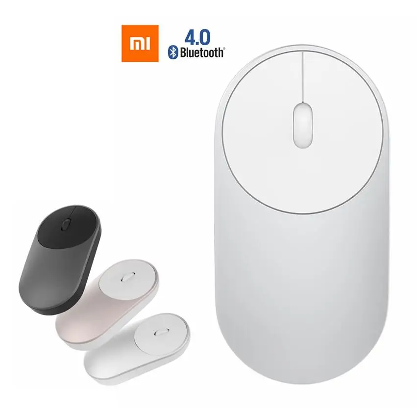 Xiaomi Mini Портативный WiFi 2 4G и Bluetooth двойная беспроводная мышь из алюминиевого сплава