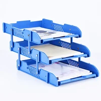 3 layer pp mesh file holder stand organizer document tray for magazine letter paper document home office desk lifting file trays