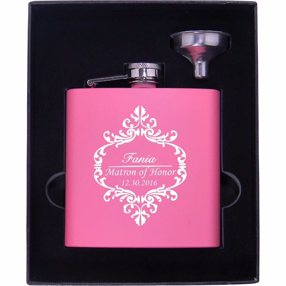 2017 Персонализированная колба для смокинга в подарочной коробке с воронкой