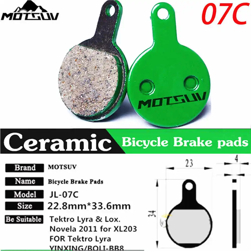 07C 4Pairs 4 пары Велосипеды керамики диск Тормозные колодки для MTB гидравлические дисковые тормоза SHIMAN0 SRAM AVID Hayes TEKTRO Магура формула Велосипеды колодки - Цвет: 07C 4Pairs