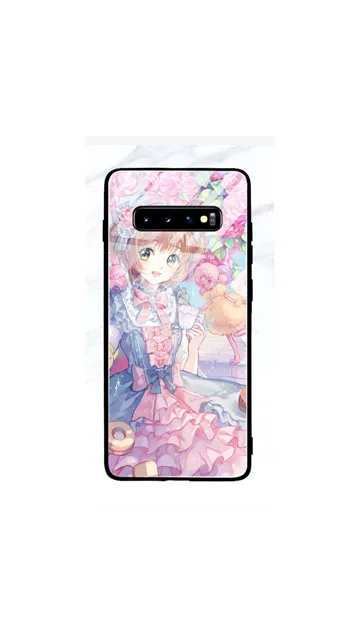 Темно-серый Для samsung S10 Plus S10E Sakura Card Captor закаленное стекло мультфильм аниме силиконовый чехол для samsung galaxy S9/S8 Plus Note 8 9 - Цвет: Темно-серый