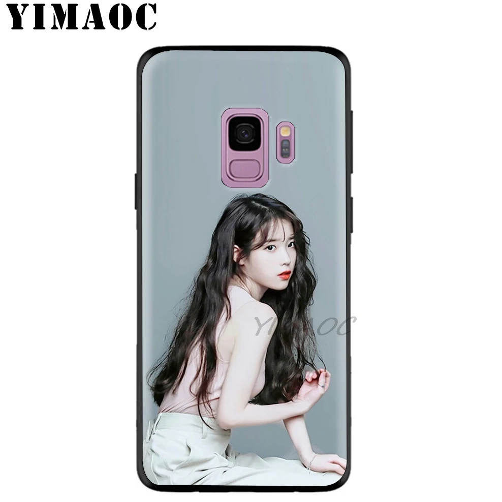 YIMAOC IU Lee Ji-eun Kpop Soft TPU Silicone Case for Samsung Galaxy S10 S10e S9 S8 Plus S7 S6 Edge &amp J6 |