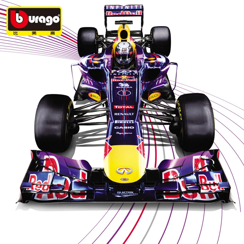 Ограниченная серия Bburago 1:32 литье под давлением Red Bull AMG Team металлическая модель F1