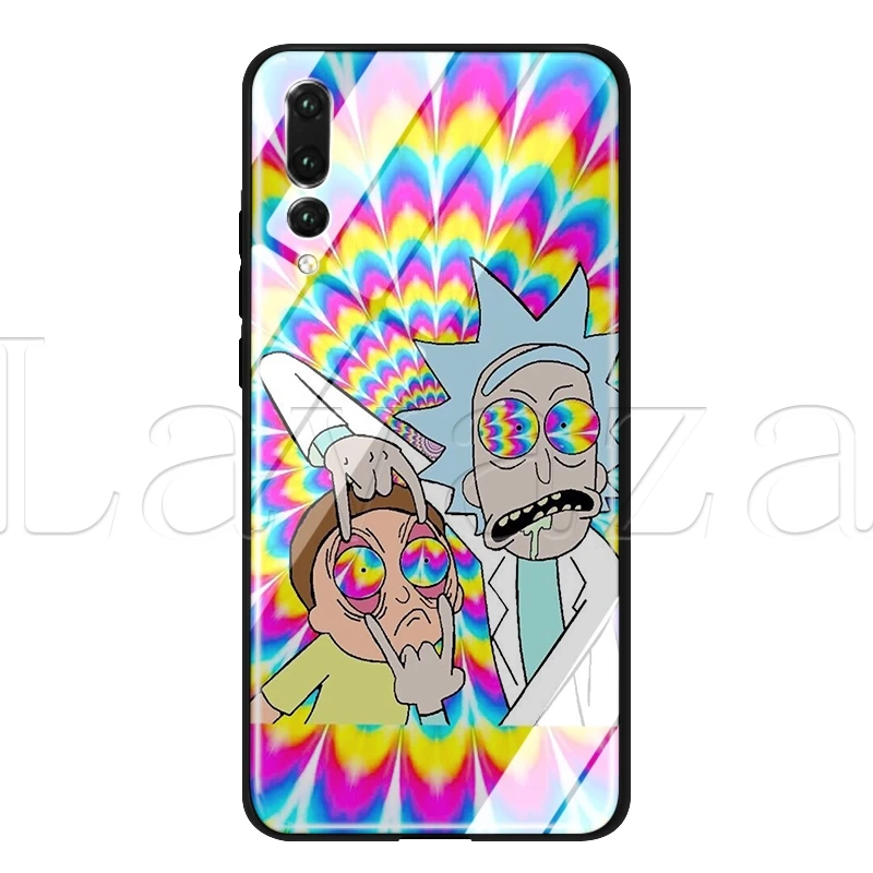 Стеклянный ТПУ чехол Lavaza Рик и Морти для huawei mate 20 P10 P20 P30 Y6 Y9 P smart lite Pro - Цвет: TG10