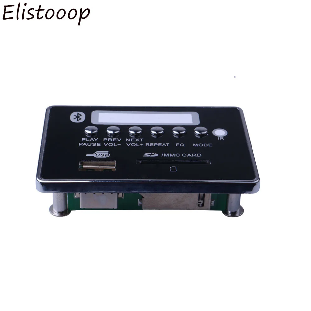 Elistoooop Bluetooth USB FM Aux Радио MP3 декодер плата модуль пульт дистанционного управления для автомобильного плеера встроенный Автомобильный Bluetooth Hands-free