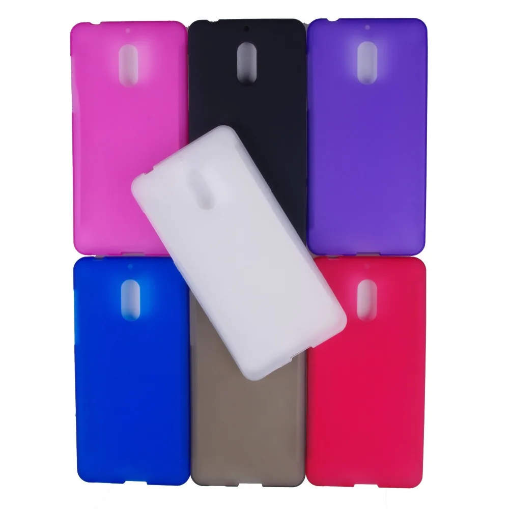 

100pcs/lot Candy Matte Transparent Clear TPU Silicone Back Cover Case For Nokia 3 5 6 /3310 2017