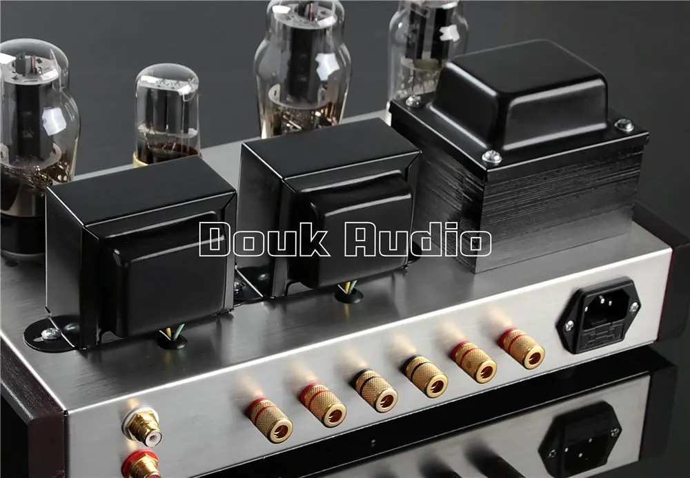 Douk Audio 6N9P+ 6P3P вакуумный ламповый усилитель стерео одноконцевой класса А Hi-Fi 2,0 канальный встроенный усилитель