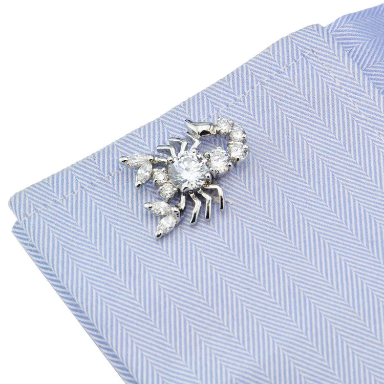 Спартанские позолоченные запонки серебряного цвета с цирконом AAA|button vest|button