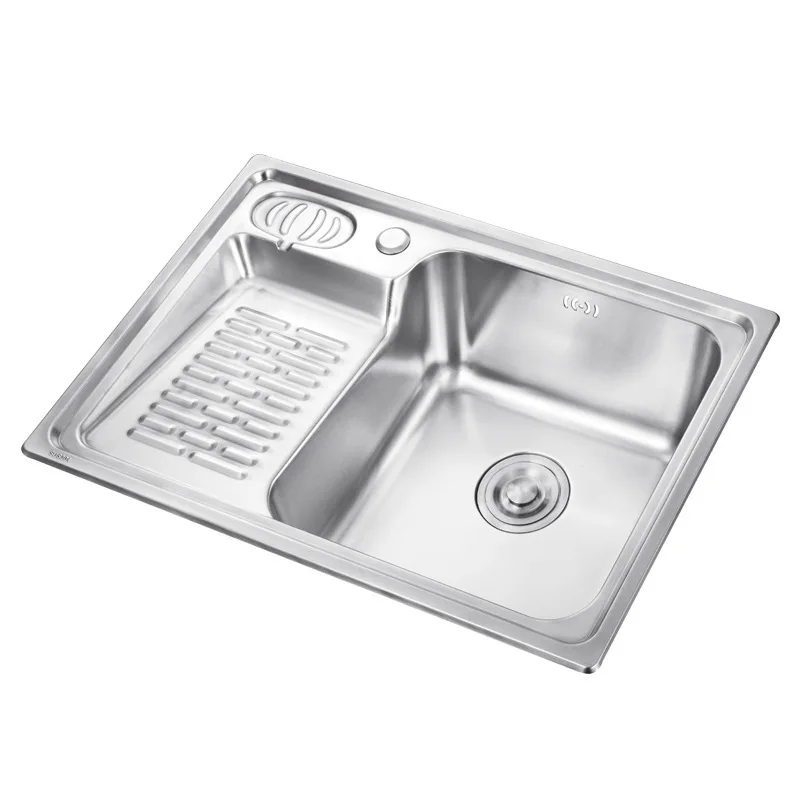 Одинарная чаша из нержавеющей стали 304 раковина большого размера для стирки на