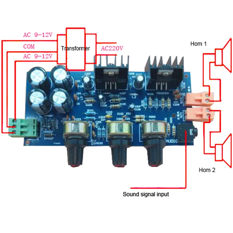 TDA2030A hifi стерео усилитель двухканальный 2 0 18 Вт + AMP доска DIY наборы B3 007|Усилители