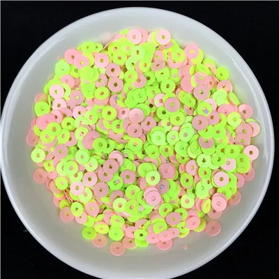 Mix Pink Green 500 г/упак. 4 мм плоские круглые свободные однотонные блестки ПВХ пайетки шитье Свадебное Ремесло для женщин аксессуары для одежды Отделка пайетками - Цвет: Mix Pink Green