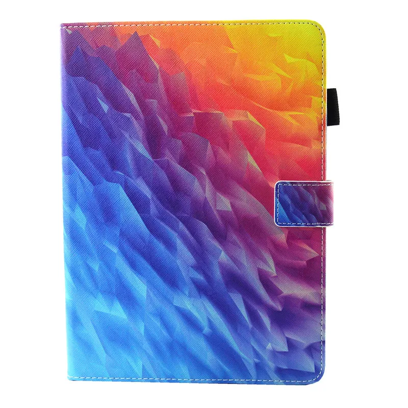 Чехол книжка из искусственной кожи для Apple ipad 9 7 дюйма 2017 с подставкой и мраморным