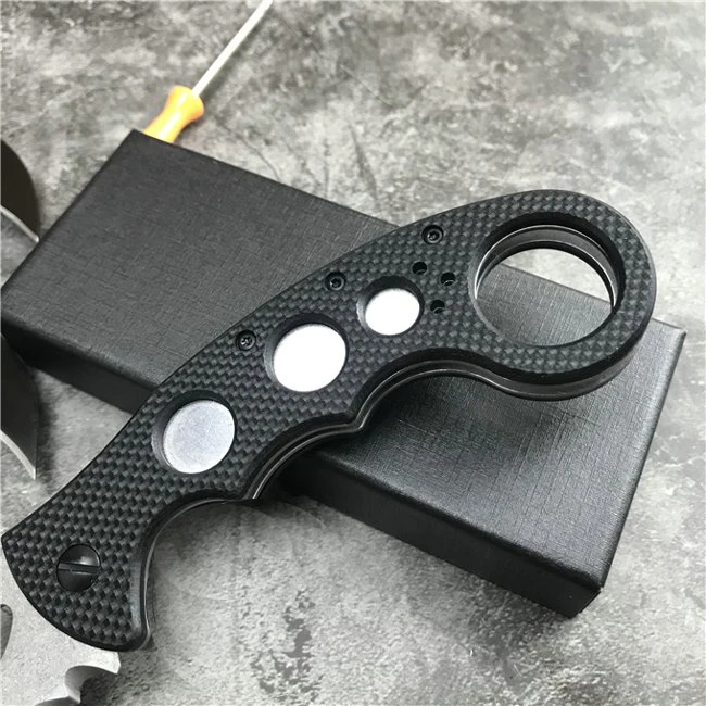 Нож karambit G10 Ручка D2 стальное лезвие Высокое качество Открытый Отдых EDC инструмент