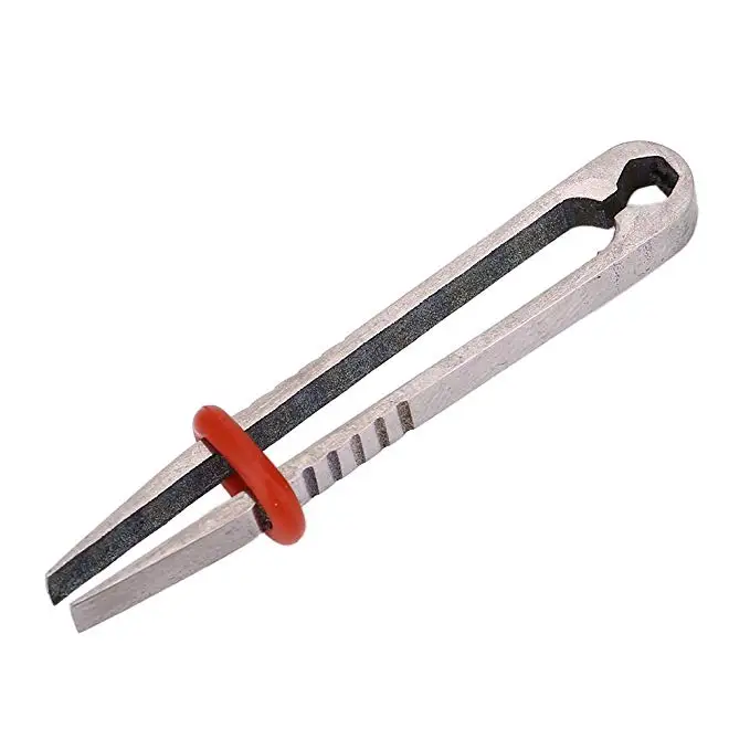 Silver Small Открытый Мини маленький титановый сплав Trail Пинцет для удаления клещей EDC инструмент аварийный комплект для Campig Пешие прогулки - Цвет: Silver Small