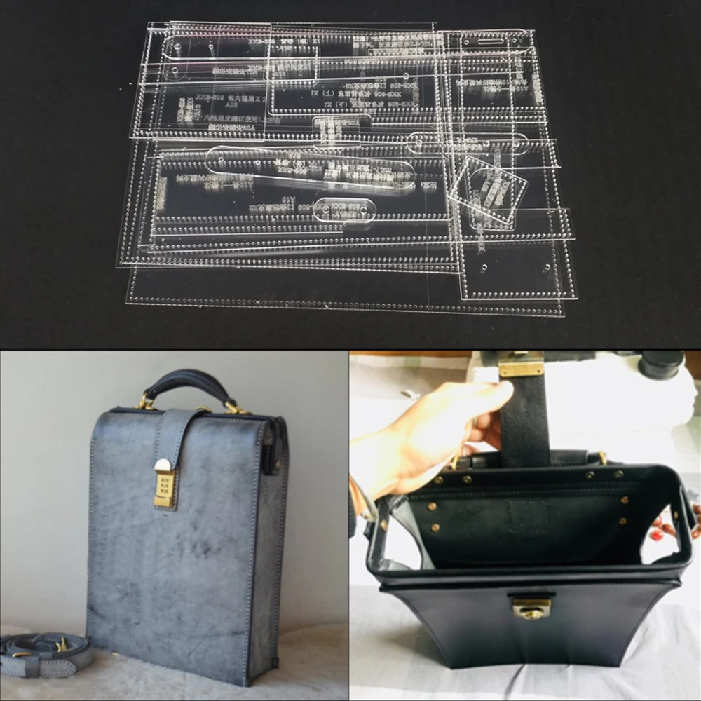 

New Bag Made Of Acrylic With Cover And Button Bag Pattern Template, Template Toolkit For Crafts Sewing Pattern 33x26x8cm